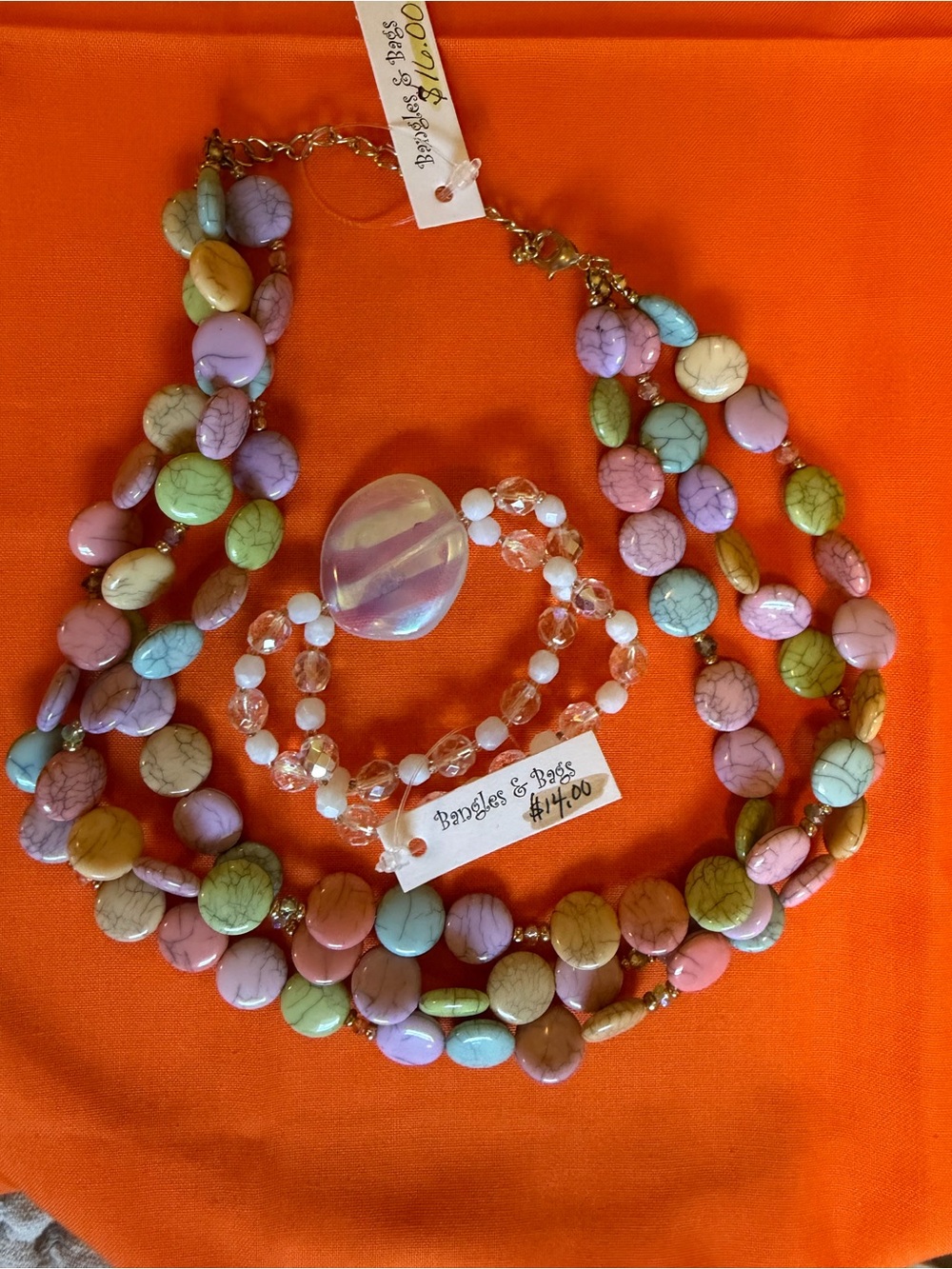 Beaded Necklace & Bracelet NWT